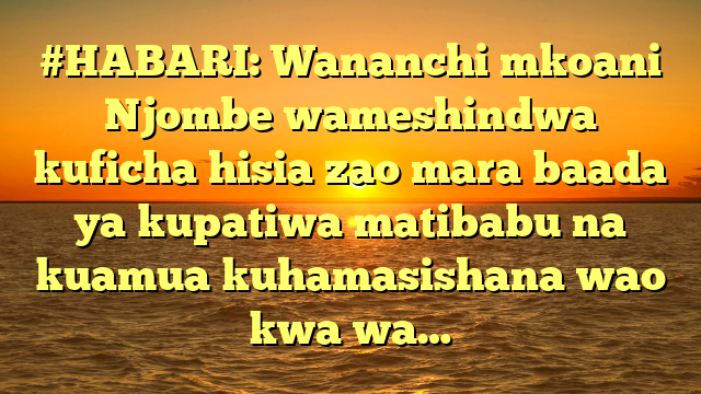 #HABARI: Wananchi mkoani Njombe wameshindwa kuficha hisia zao mara baada ya kupatiwa matibabu na kuamua kuhamasishana wao kwa wa…
