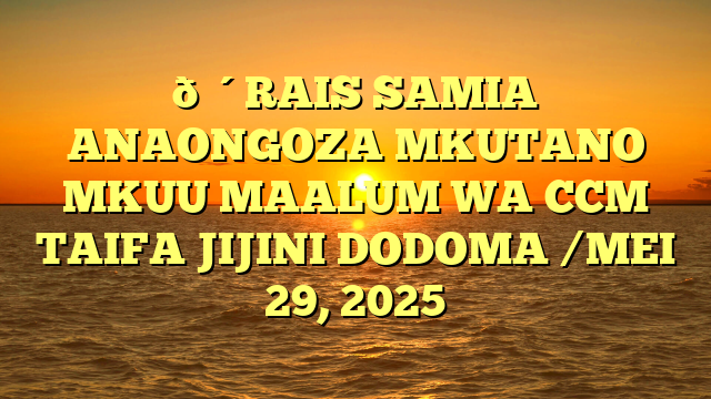 🔴RAIS SAMIA ANAONGOZA MKUTANO MKUU MAALUM WA CCM TAIFA JIJINI DODOMA /MEI 29, 2025
