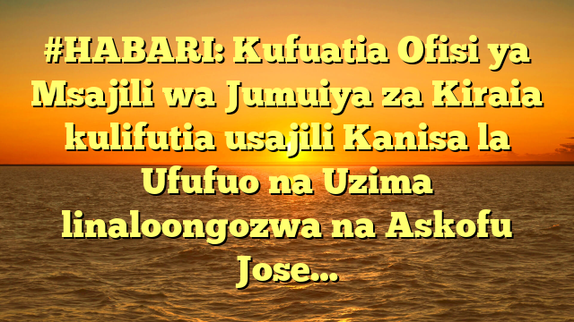 #HABARI: Kufuatia Ofisi ya Msajili wa Jumuiya za Kiraia kulifutia usajili Kanisa la Ufufuo na Uzima linaloongozwa na Askofu Jose…