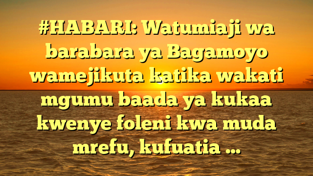 #HABARI: Watumiaji wa barabara ya Bagamoyo wamejikuta katika wakati mgumu baada ya kukaa kwenye foleni kwa muda mrefu, kufuatia …