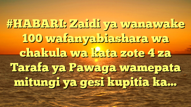 #HABARI: Zaidi ya wanawake 100 wafanyabiashara wa chakula wa kata zote 4 za Tarafa ya Pawaga wamepata mitungi ya gesi kupitia ka…