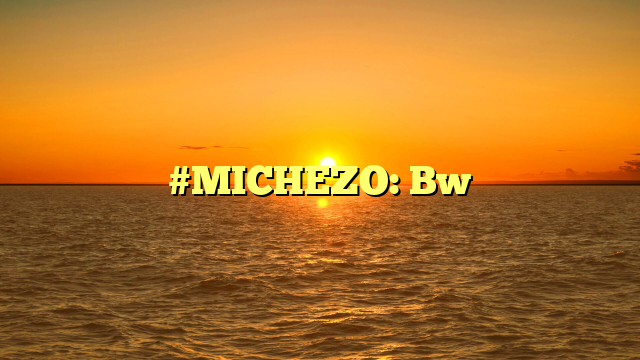 #MICHEZO: Bw