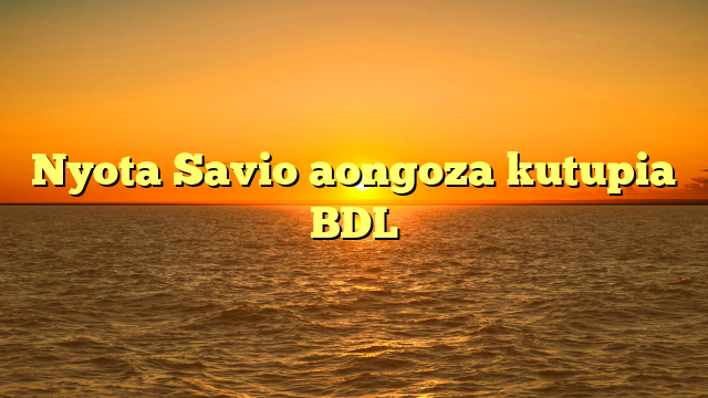 Nyota Savio aongoza kutupia BDL