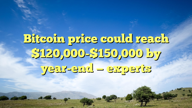 Bitcoin price could reach $120,000-$150,000 by year-end — experts