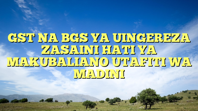 GST NA BGS YA UINGEREZA ZASAINI HATI YA MAKUBALIANO UTAFITI WA MADINI