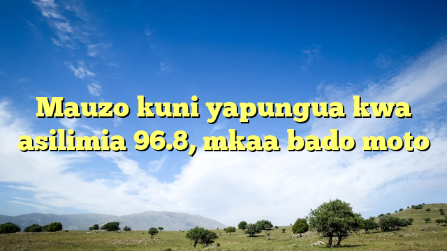 Mauzo kuni yapungua kwa asilimia 96.8, mkaa bado moto