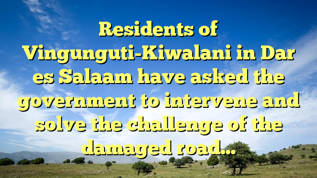 Residents of Vingunguti-Kiwalani in Dar es Salaam have asked the government to intervene and solve the challenge of the damaged road…