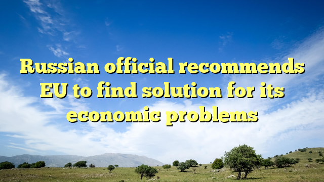 Russian official recommends EU to find solution for its economic problems