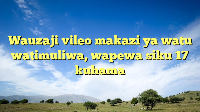 Wauzaji vileo makazi ya watu watimuliwa, wapewa siku 17 kuhama