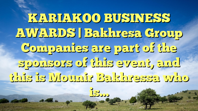 KARIAKOO BUSINESS AWARDS | Bakhresa Group Companies are part of the sponsors of this event, and this is Mounir Bakhressa who is…