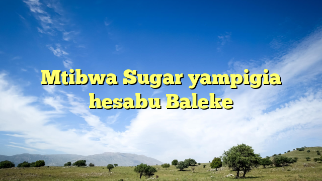 Mtibwa Sugar yampigia hesabu Baleke