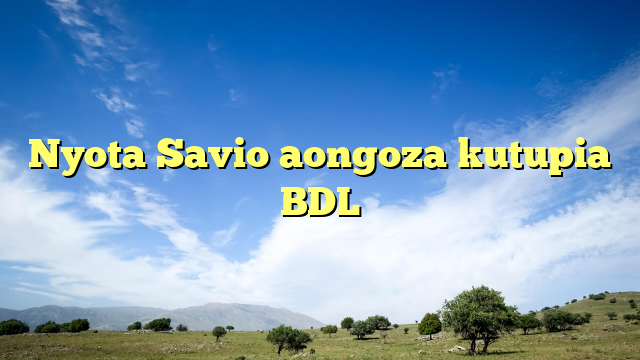 Nyota Savio aongoza kutupia BDL