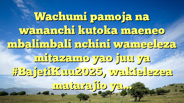 Wachumi pamoja na wananchi kutoka maeneo mbalimbali nchini wameeleza mitazamo yao juu ya #BajetiKuu2025, wakielezea matarajio ya…
